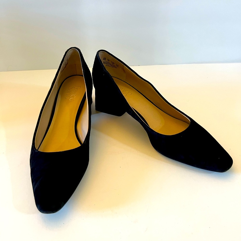 Franco Sarto heels. Size 9, black suede